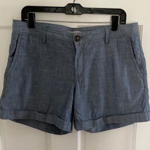 BANANA REPUBLIC Chambray Cotton Shorts